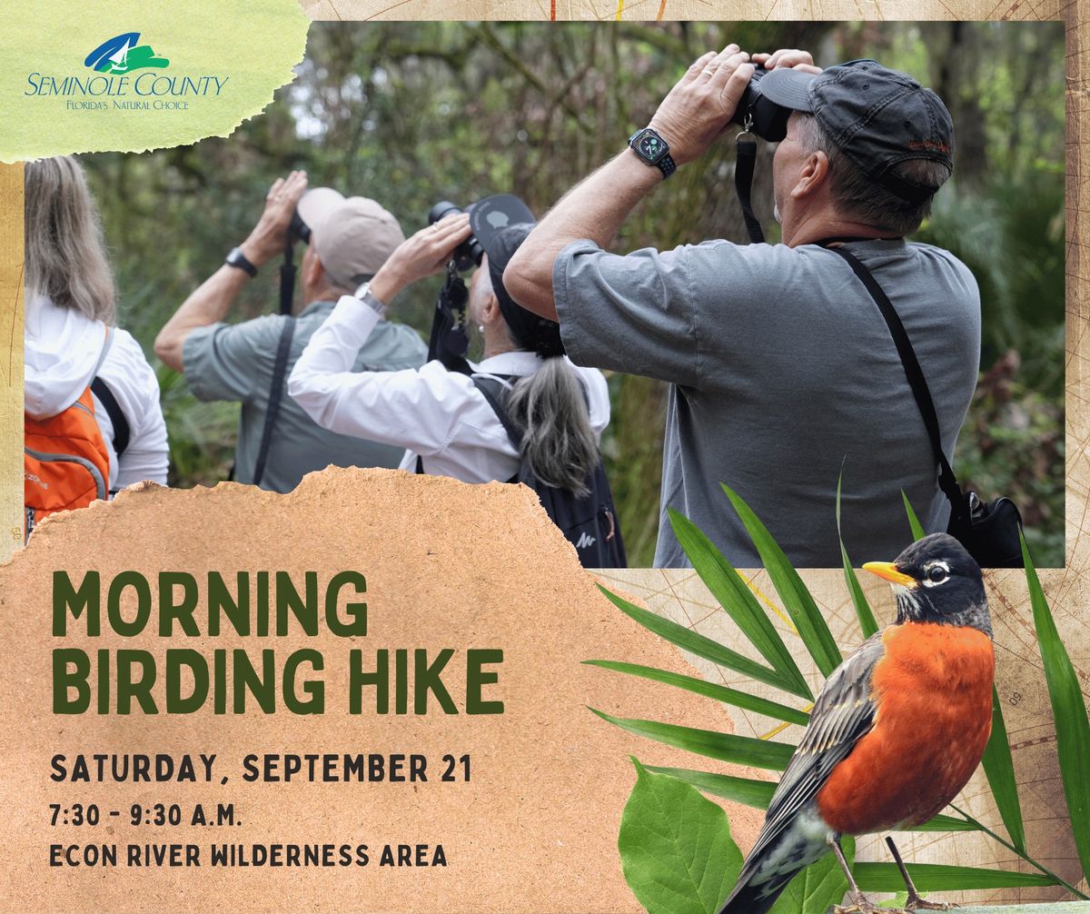 GUIDED HIKES: Morning Birding Hike \ud83d\udc26