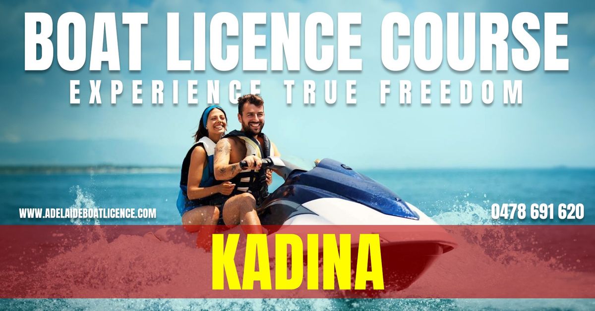 Kadina Boat Licence Course