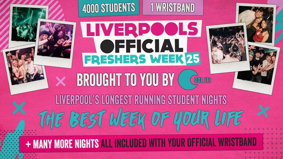 Liverpool's OFFICIAL All Access Freshers Wristband 2025 