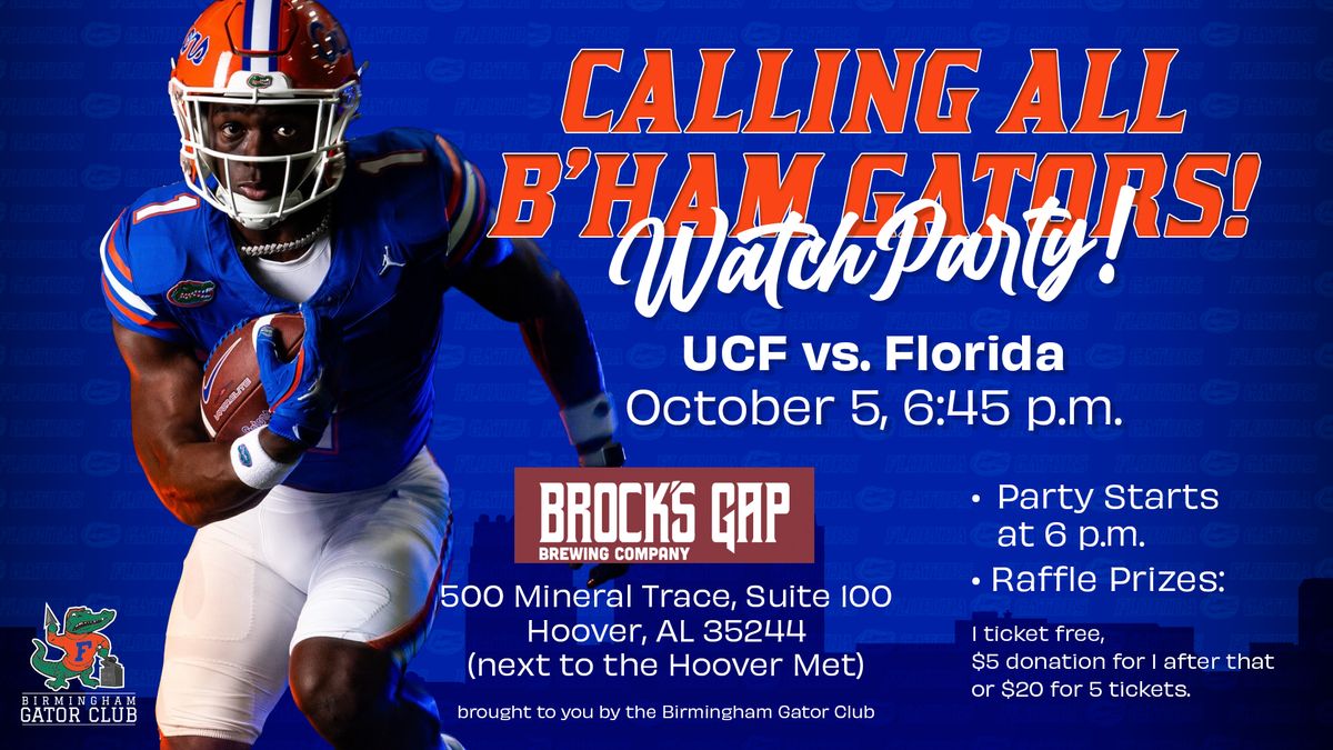 Gators vs. UCF at Brock's Gap Brewing Company