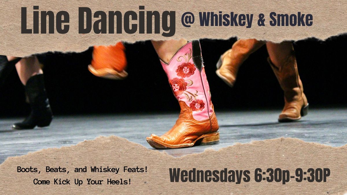 Line Dancing Lessons @ Whiskey & Smoke