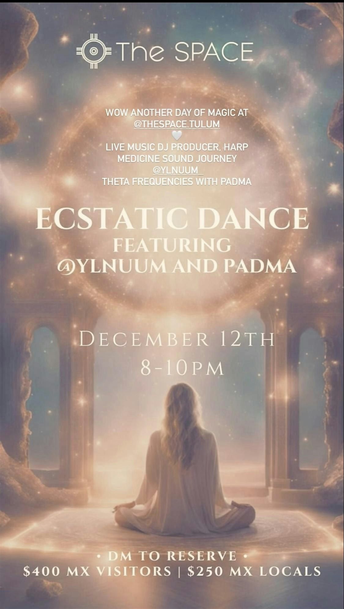 ECSTATIC DANCE , LIVE MUSIC