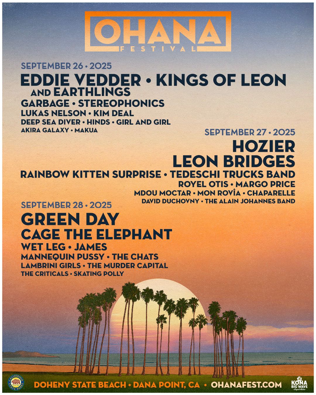 Ohana Festival - 3 Day Pass at Doheny State Beach