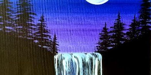 IN STUDIO CLASS Moonlit Waterfall Wed Aug 4th 6:30pm $35