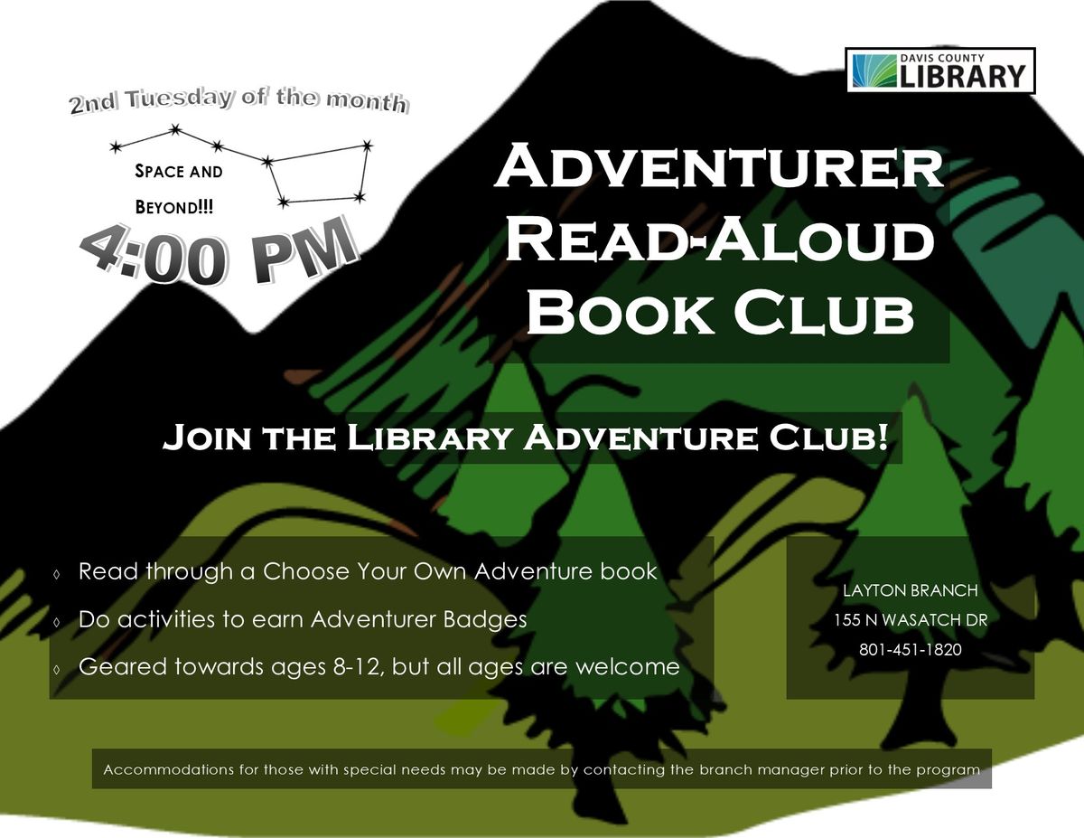 Adventurer's Read Aloud Book Club