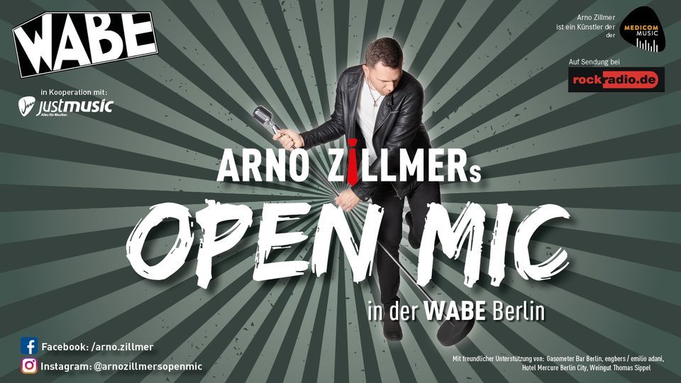 Arno Zillmers Open Mic in der WABE Berlin