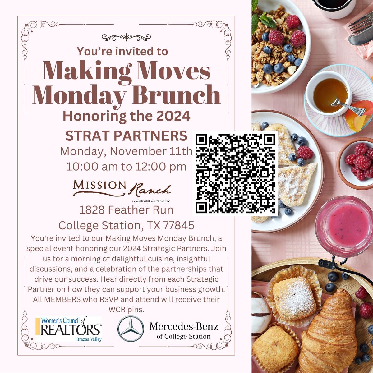 MAKING MOVES MONDAY BRUNCH - Honoring our 2024 Strat Partners