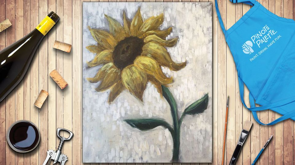 Rustic Sunflower- Paint and Sip 