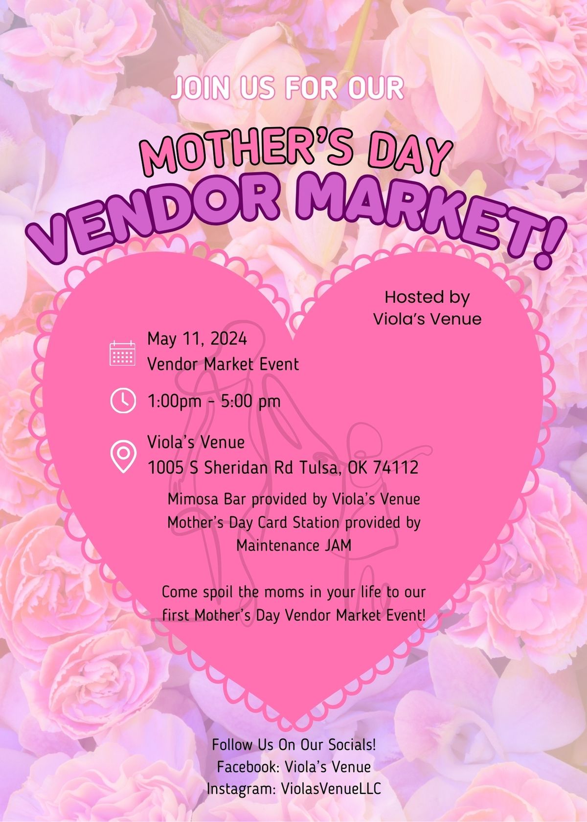 Mother\u2019s Day Vendor Market Event - Free Entry