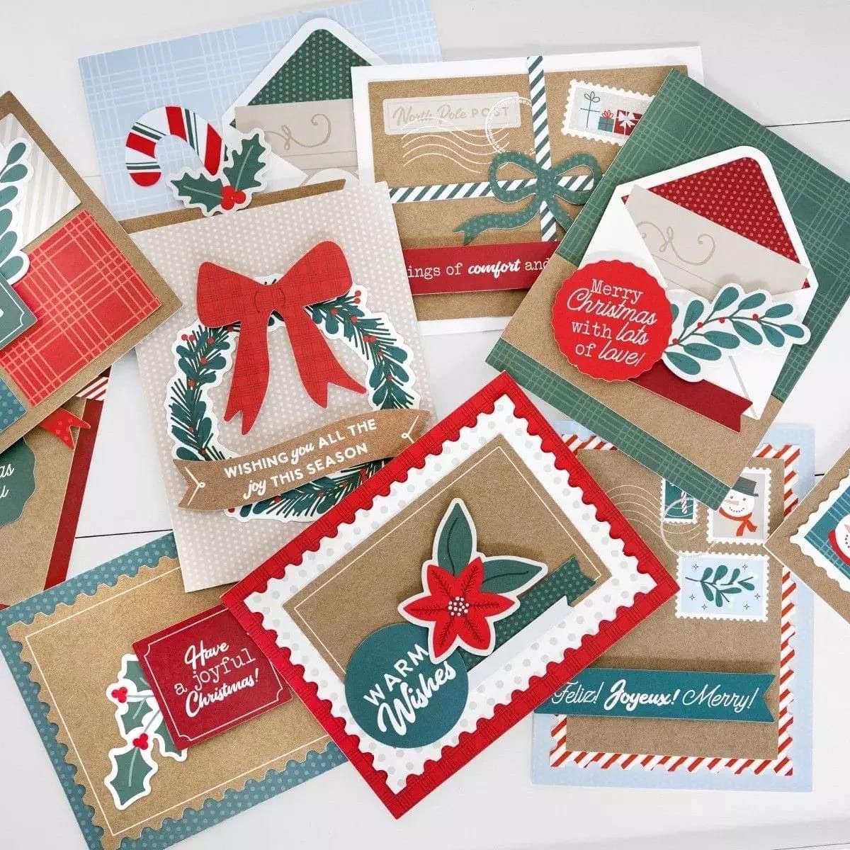 Make 12 easy Christmas Cards