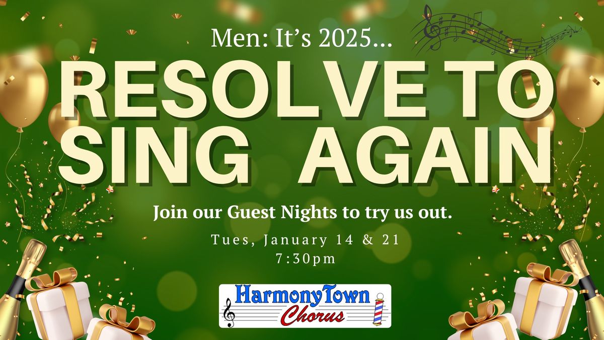 Guest Night - Men, come & sing with us!