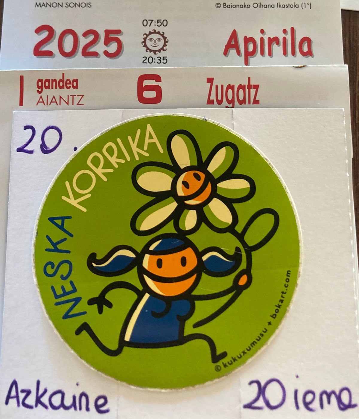 NESKA KORRIKA 20 . 