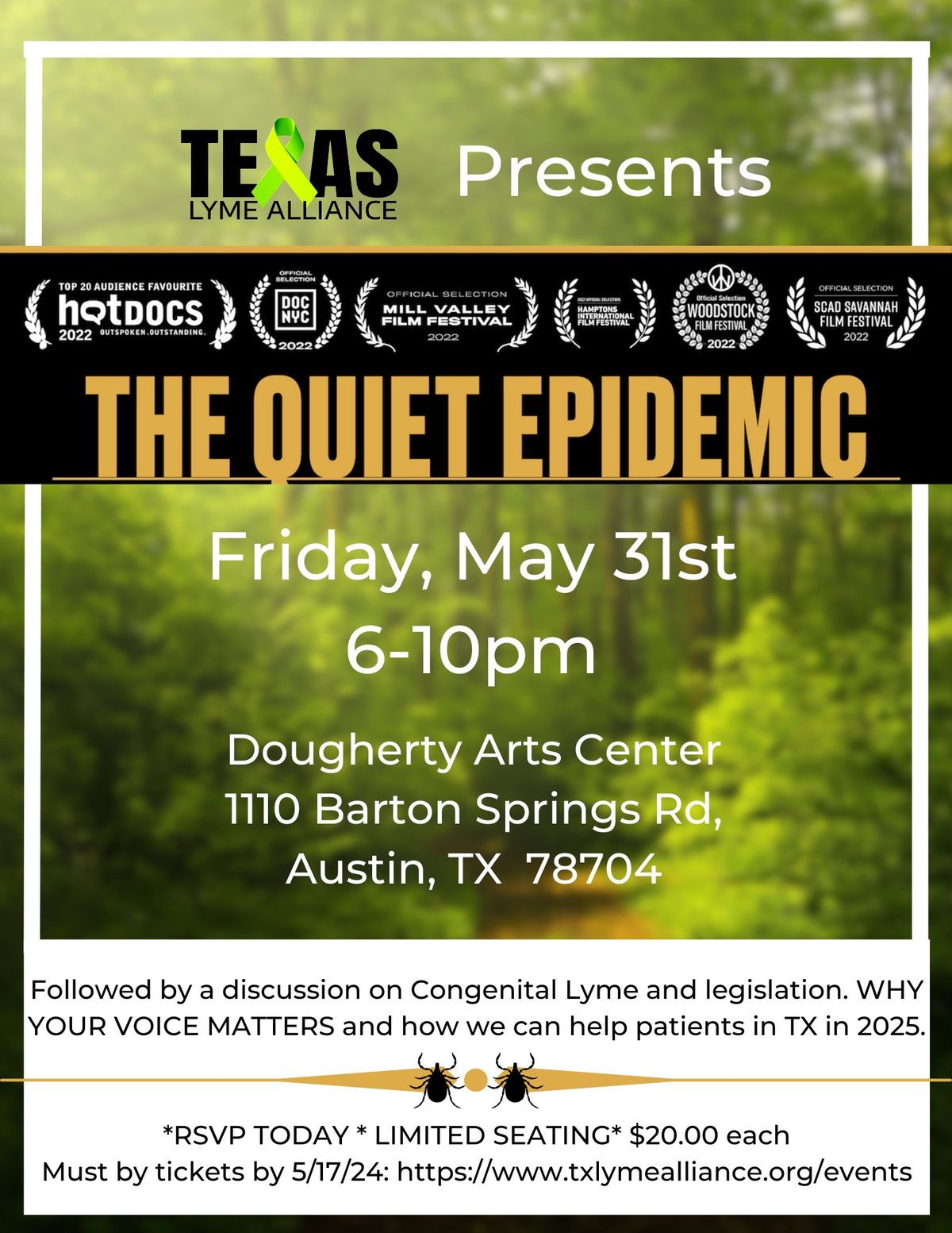 The Quiet Epidemic, Lyme Documentary event