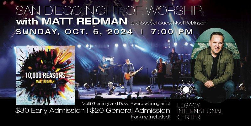 San Diego Night of Worship with Matt Redman!