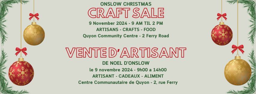 Onslow Christmas Craft Sale