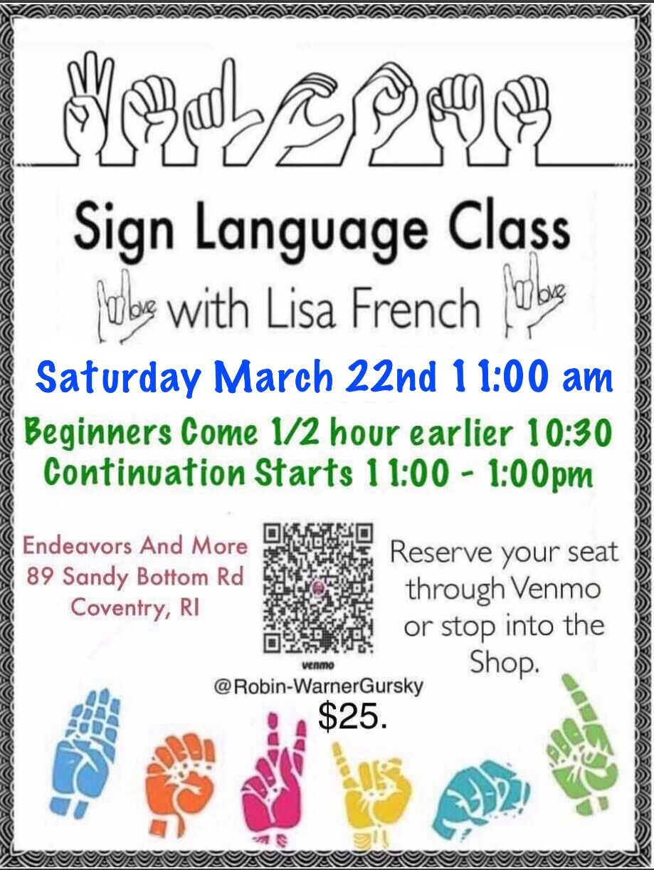 Sign language with Lisa French