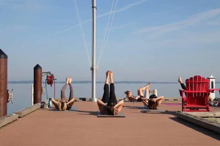 Yoga on The Edgewater Pier