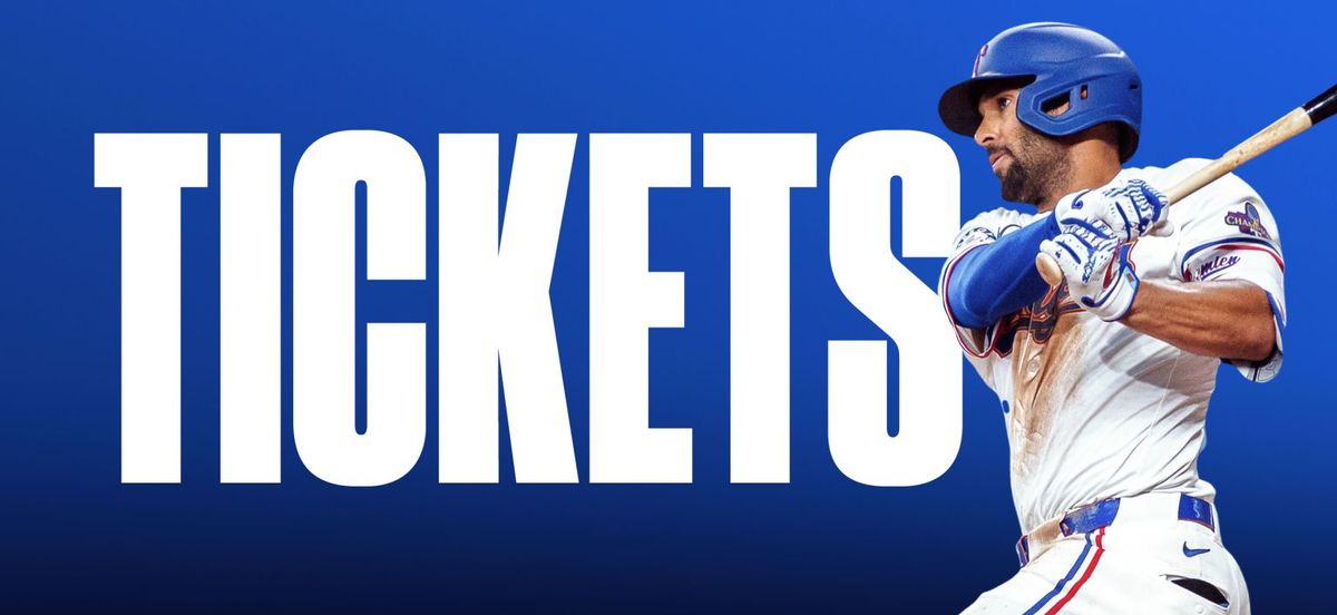 2025 Texas Rangers Season Tickets (Includes Tickets To All Regular Season Home Games)