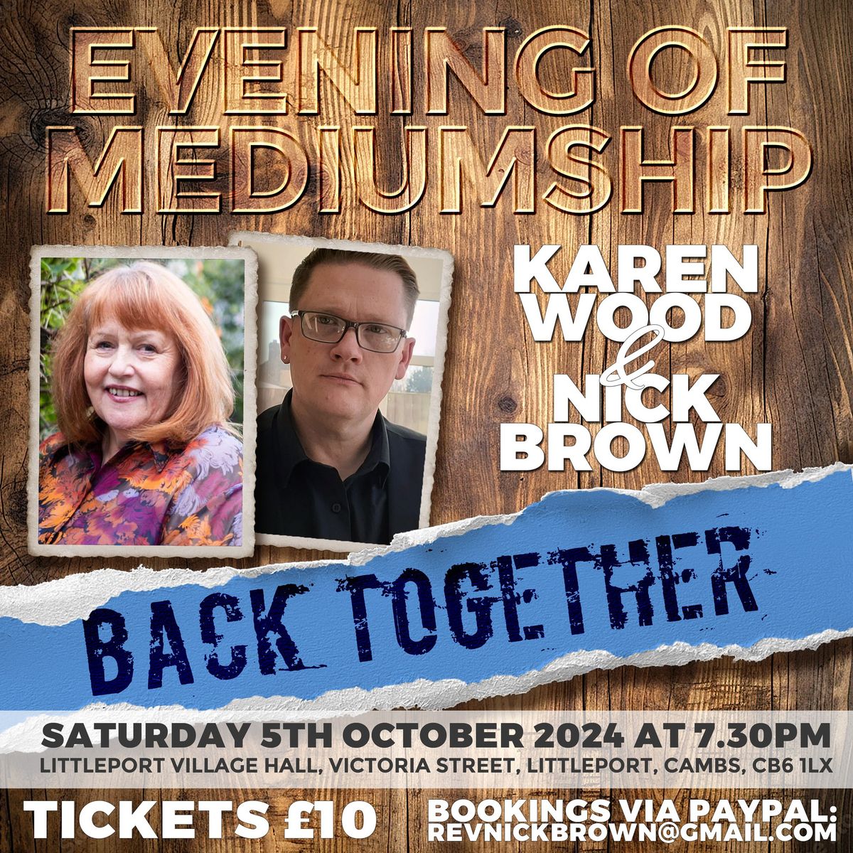 Karen Wood & Nick Brown, Demonstration of Mediumship