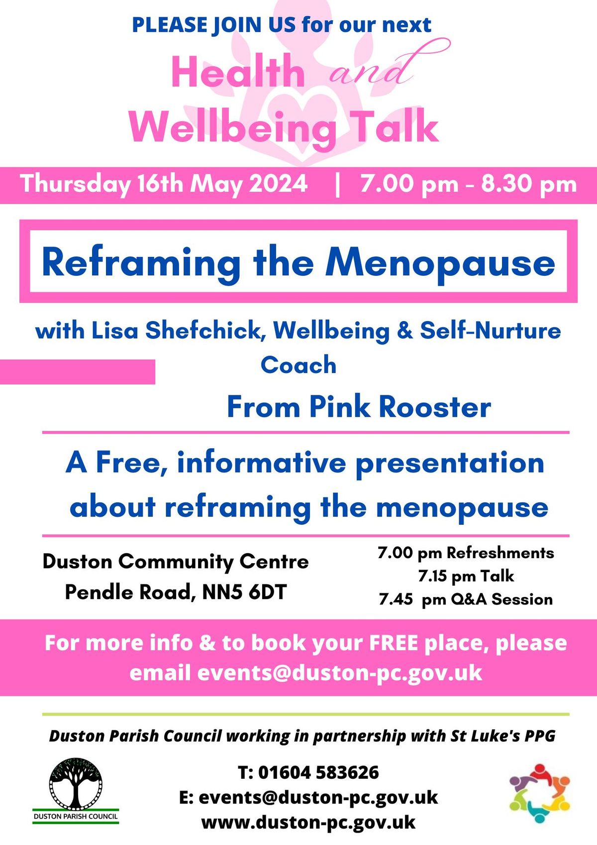 Health & Wellbeing Talk on Reframing the Menopause