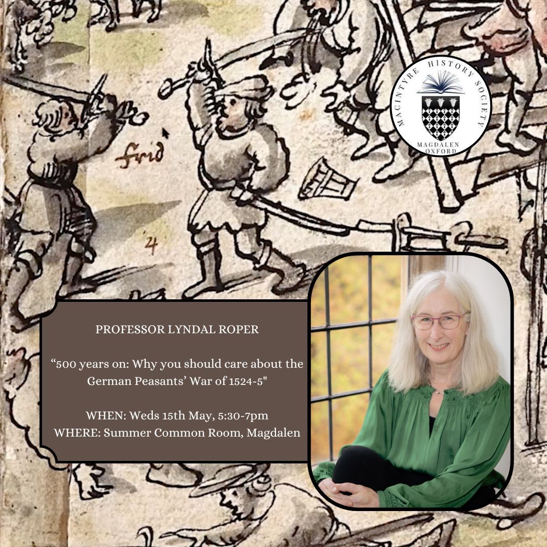 Professor Lyndal Roper, '500 years on: Why you should care about the German Peasants\u2019 War of 1524-5'