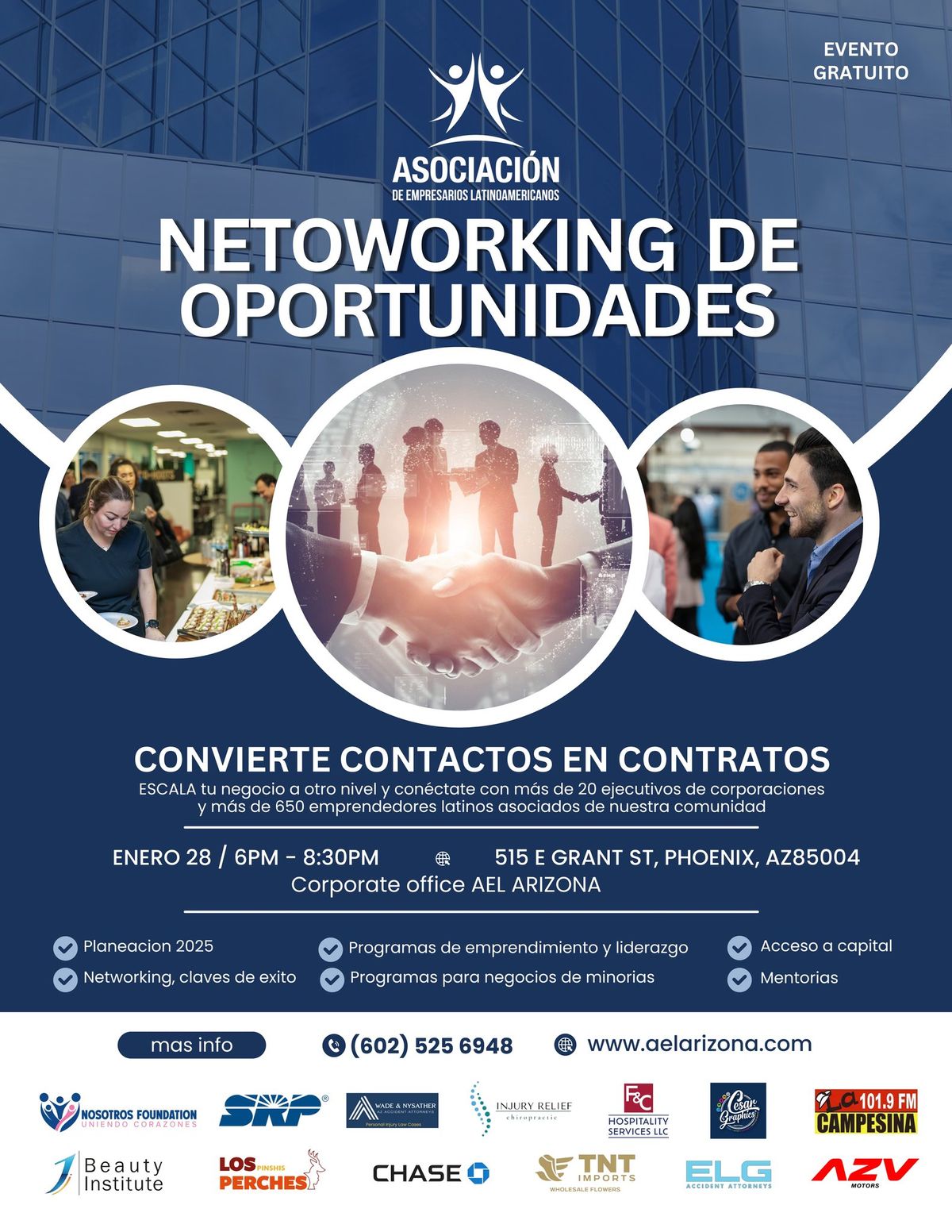 NETWORKING DE OPORTUNIDADES... CONTACTOS A CONTRATOS