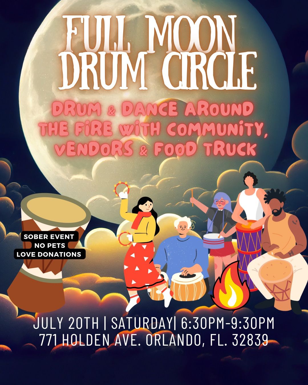 Full Moon Drum Circle 