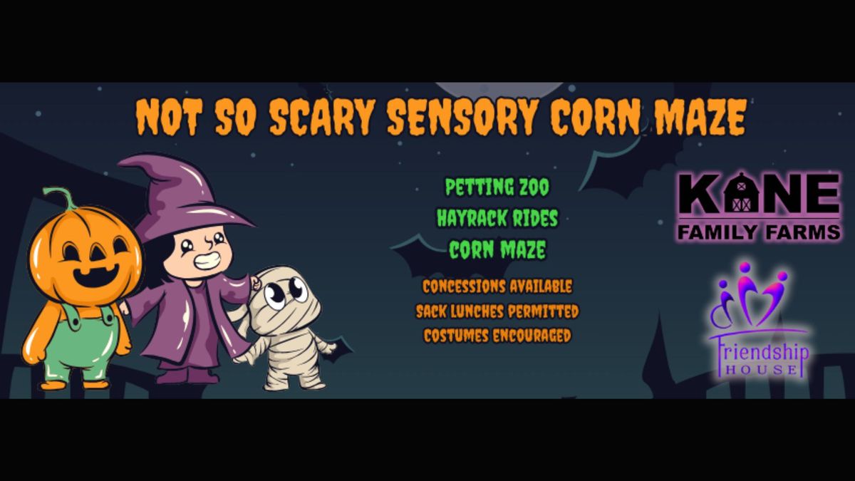 A Not So Scary Sensory Corn Maze