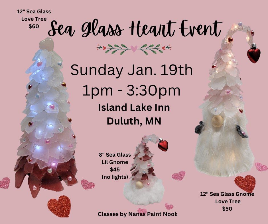 Sea Glass Heart Event at Island Lake Inn