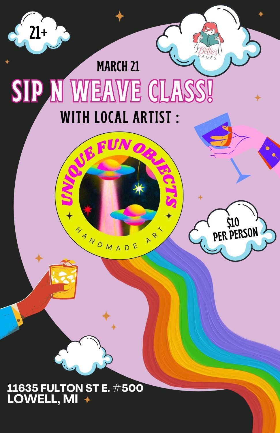 Sip n Weave class! 