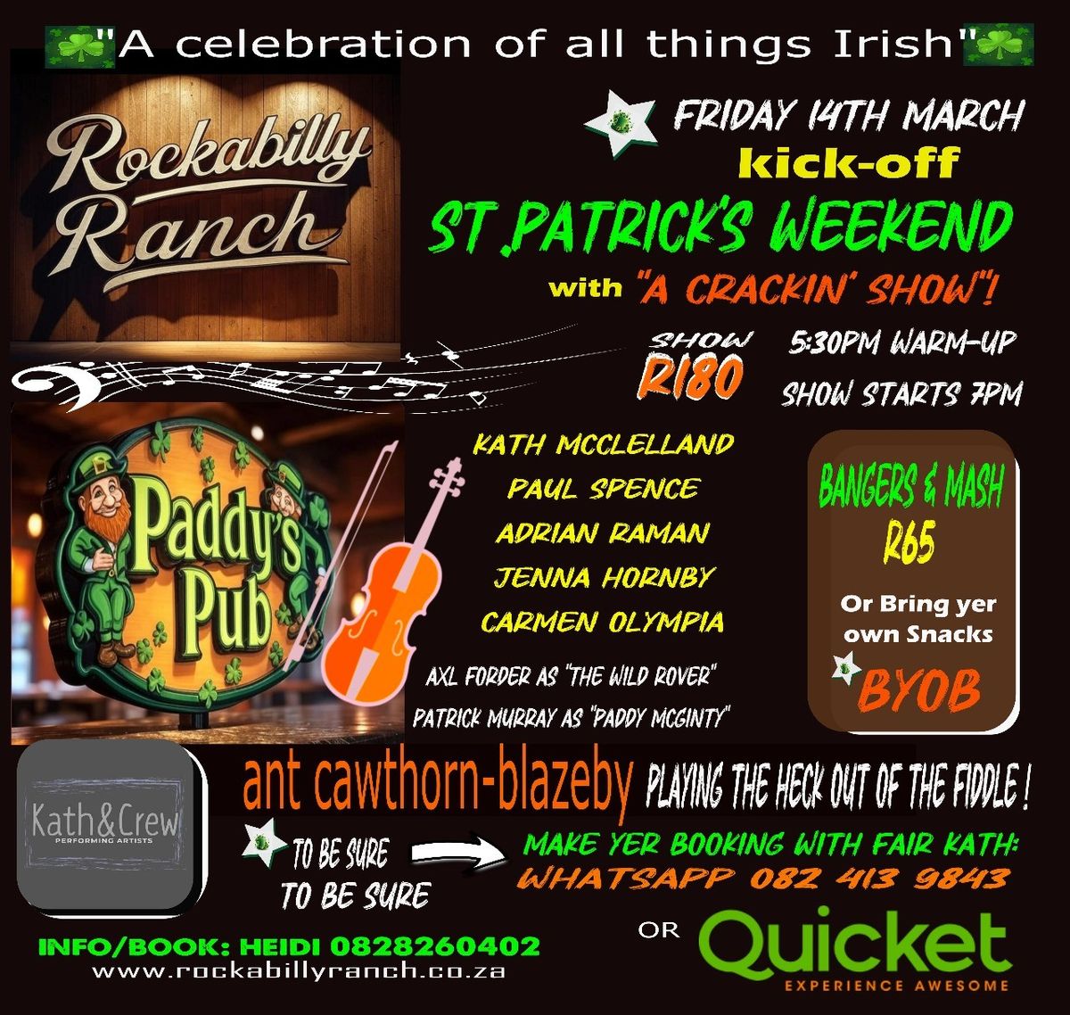 Paddy's Pub Show @ Rockabilly Ranch with Kath & Crew