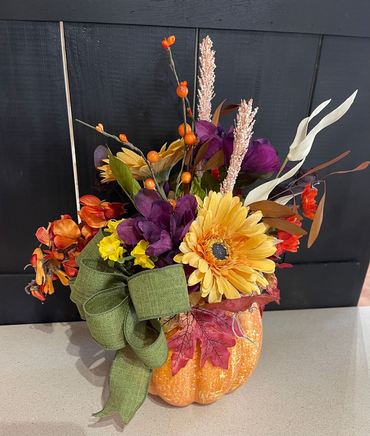 Fall Pumpkin Arrangement