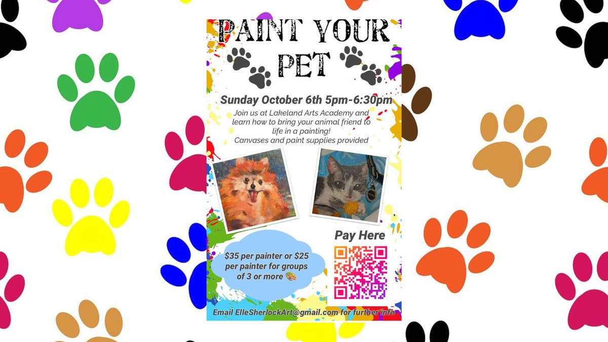 Paint Your Pet Party