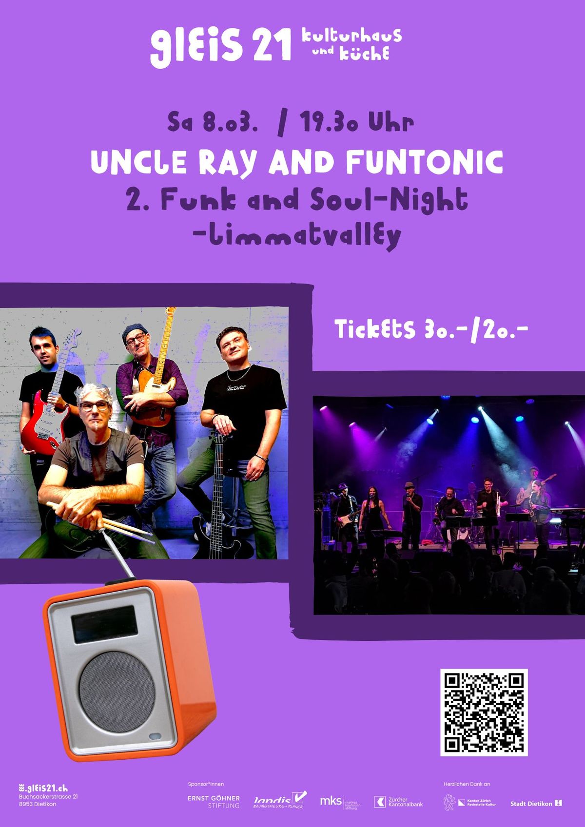 2nd Funk\u2019n\u2019Soul-Night Limmat Valley - Uncle Ray and Funtonic