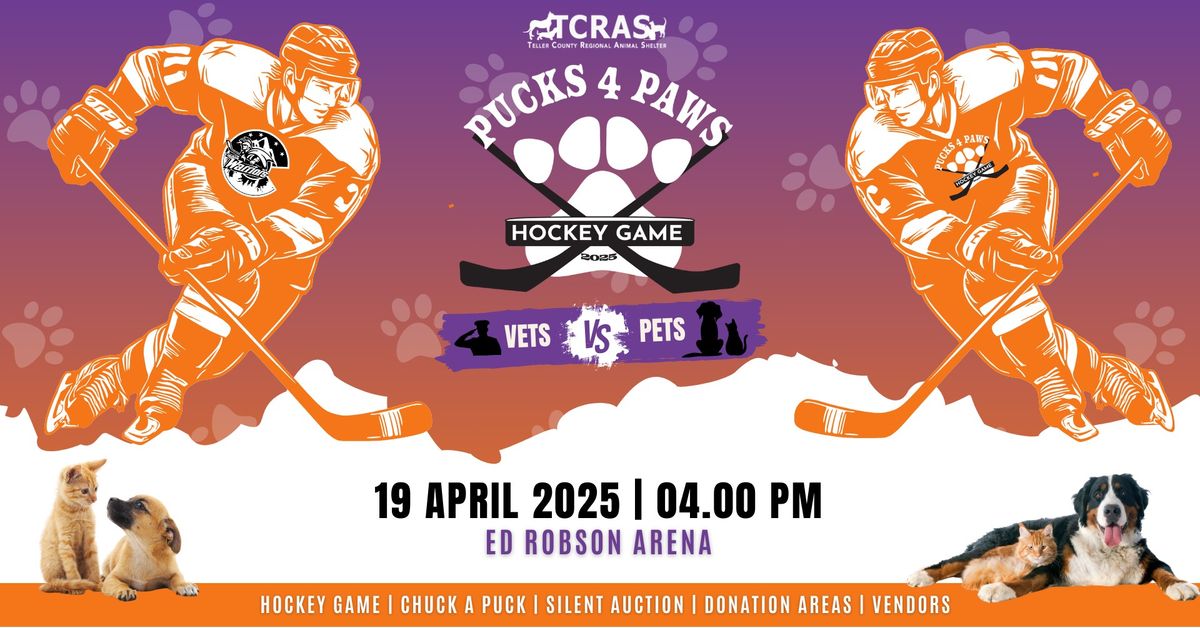 Pucks for Paws Charity Hockey Game