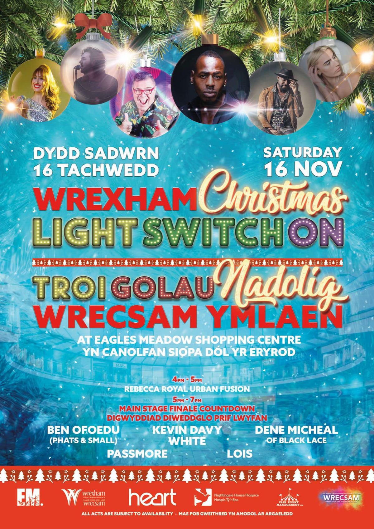 Wrexham's Christmas Light Switch On 2024