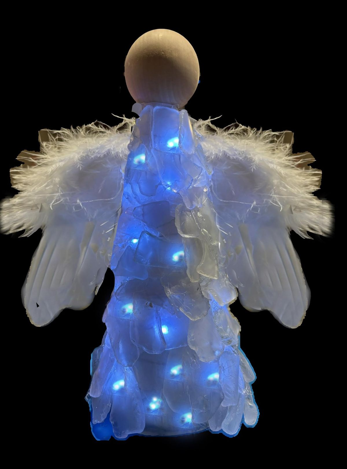 Lighted Sea Glass Angels at @ Elicit Brewery in Manchester CT Tuesday Jan 28th 6p-8pm