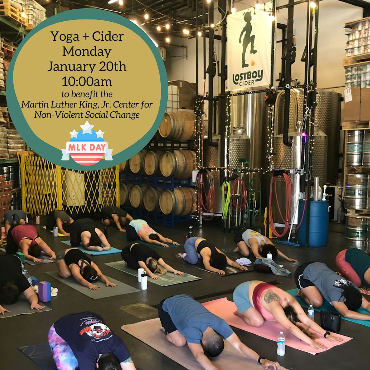 MLK Day Yoga + Cider  at Lost Boy Cider