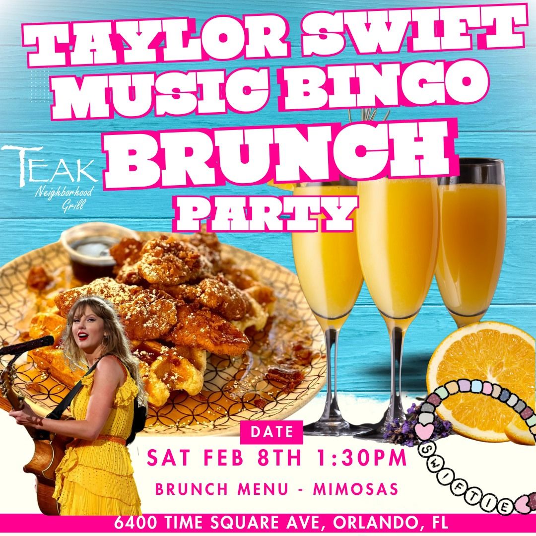 Taylor Swift Music Bingo Brunch @ Teak Neighborhood Grill Orlando