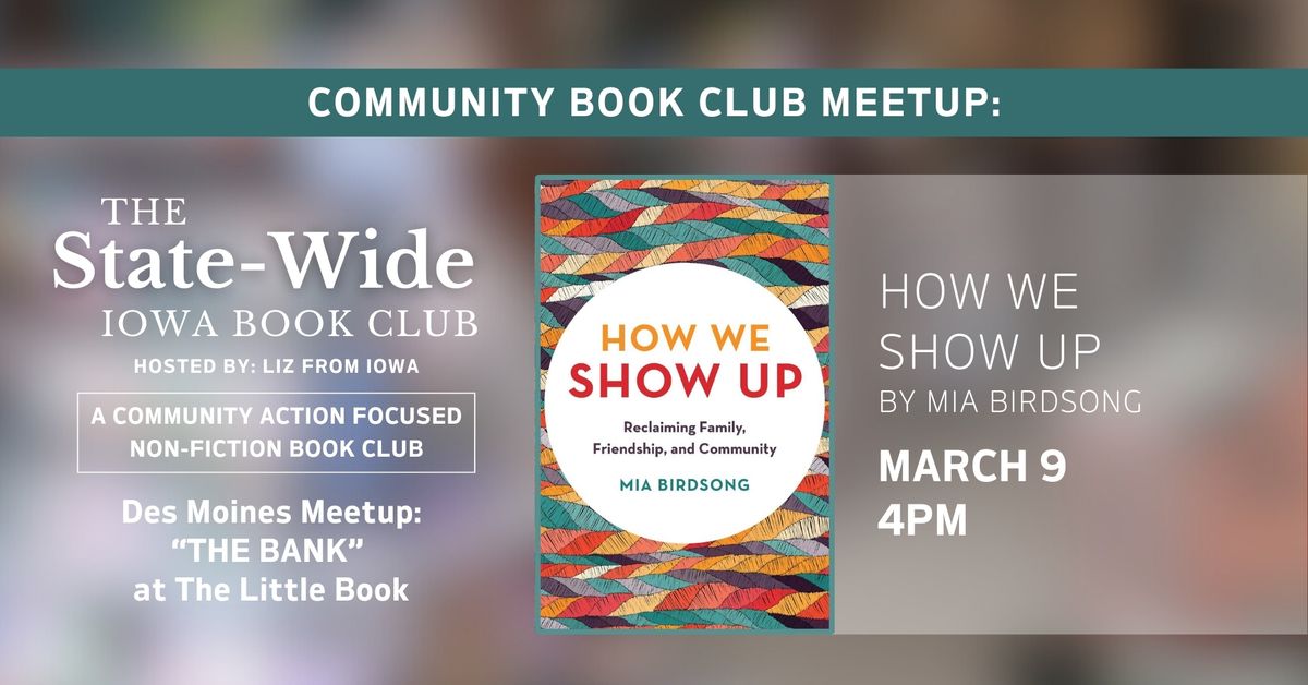 State-Wide Iowa Book Club: Des Moines Meetup