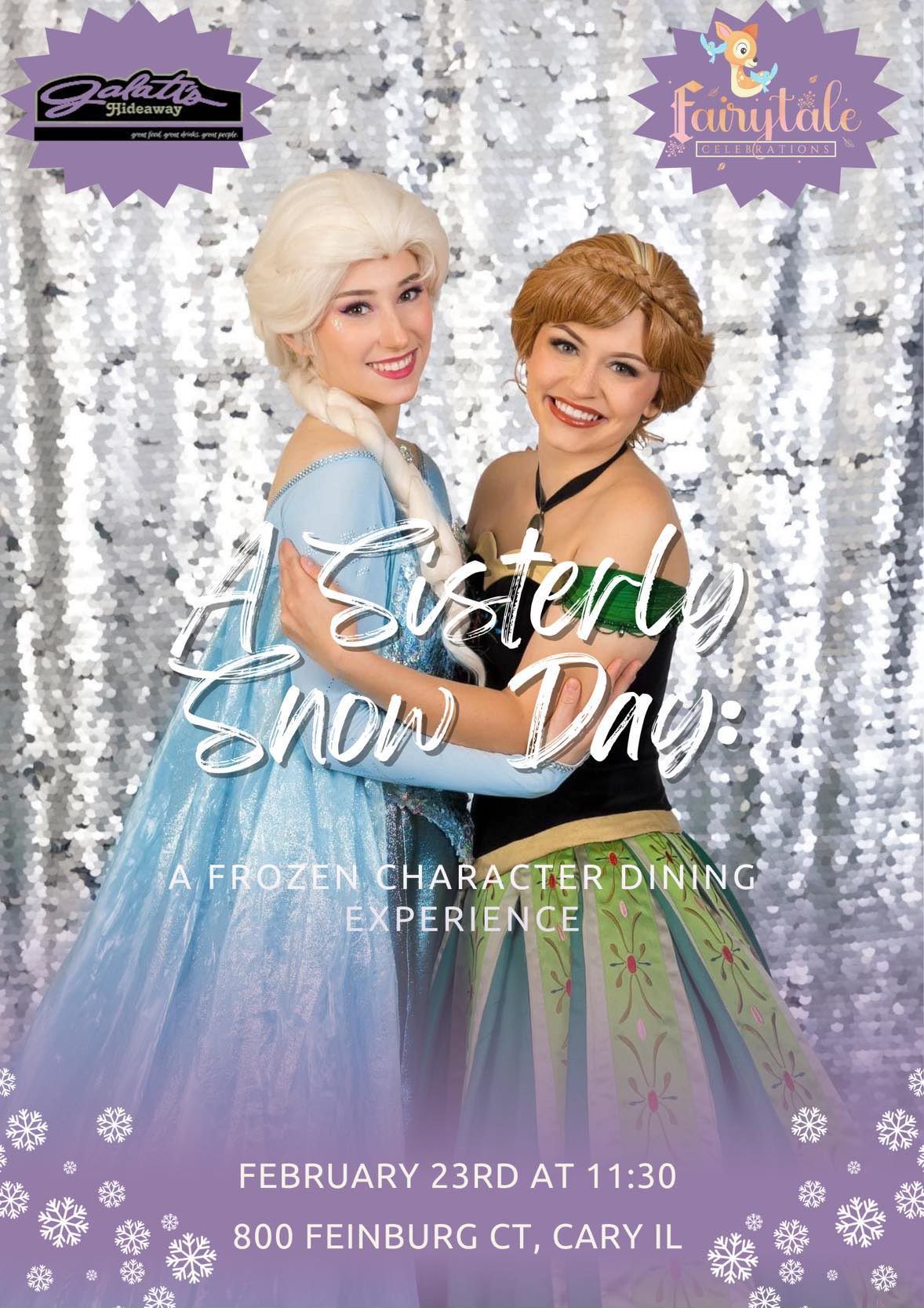 A Sisterly Snow Day: A Frozen Character Dining Event