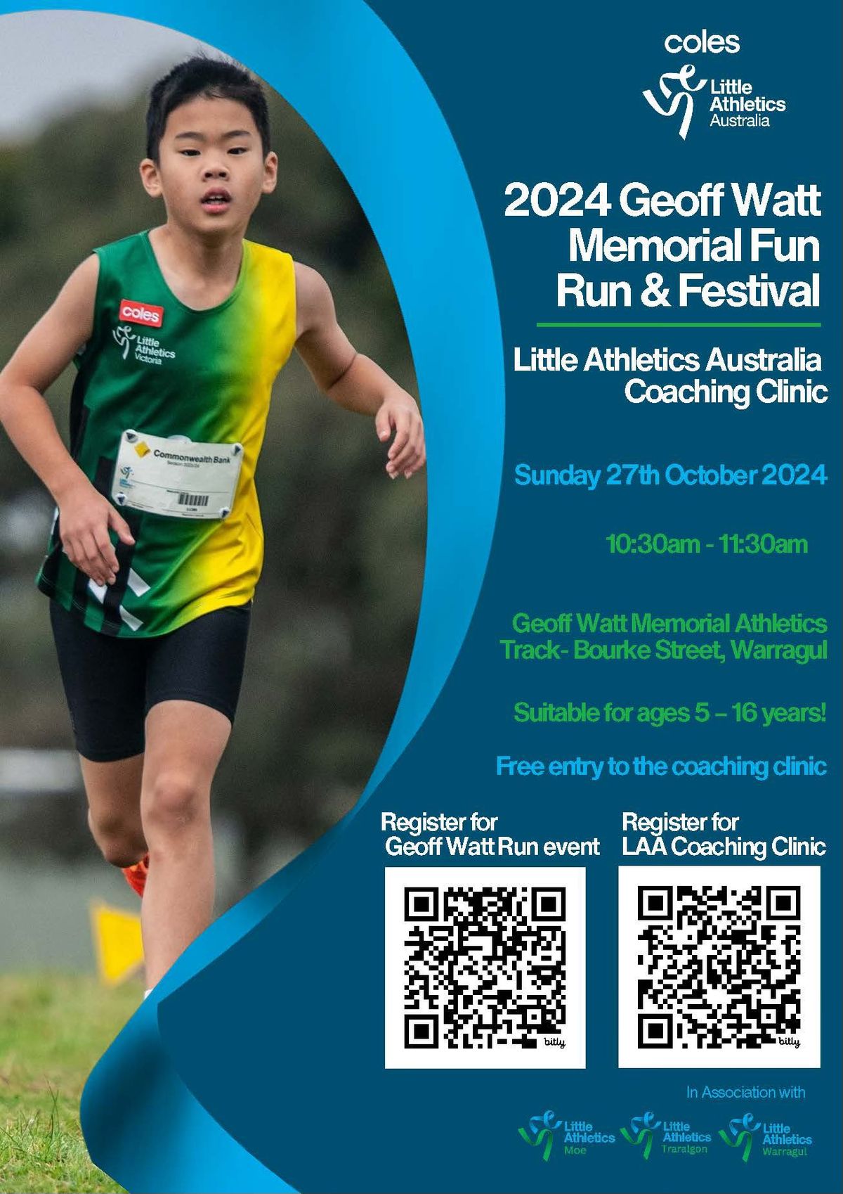 2024 Geoff Watt Memorial Fun Run & Australian Little Aths Clinic