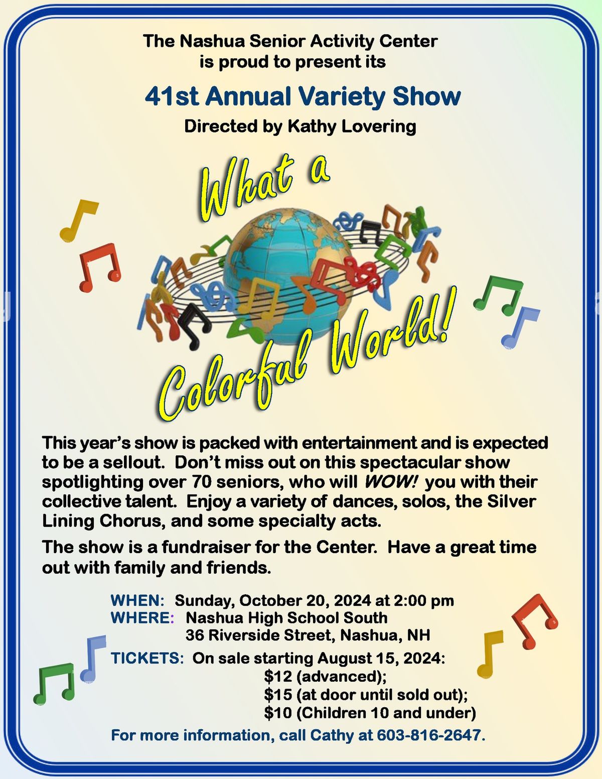 41st Annual Variety Show- "What a Colorful World"