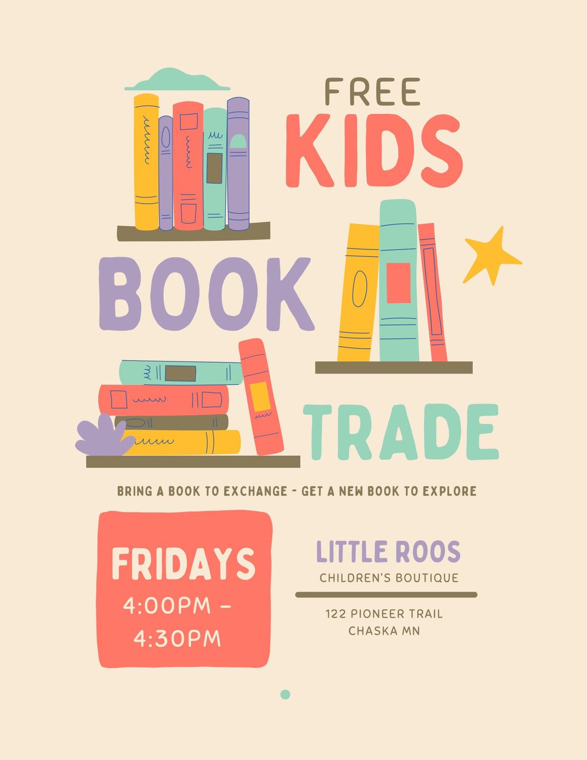 Free Kids Book Trade - Fridays in February