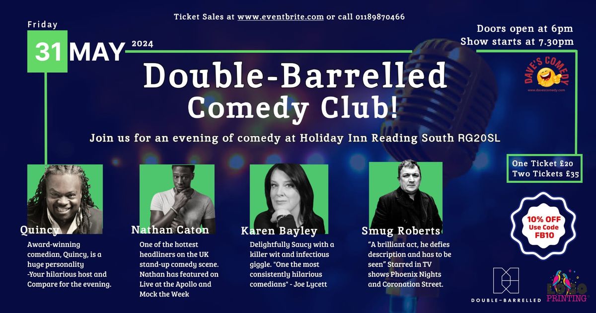 Comedy Club at Holiday Inn Reading South - Step into an evening of Endless Laughter and Fun with us!