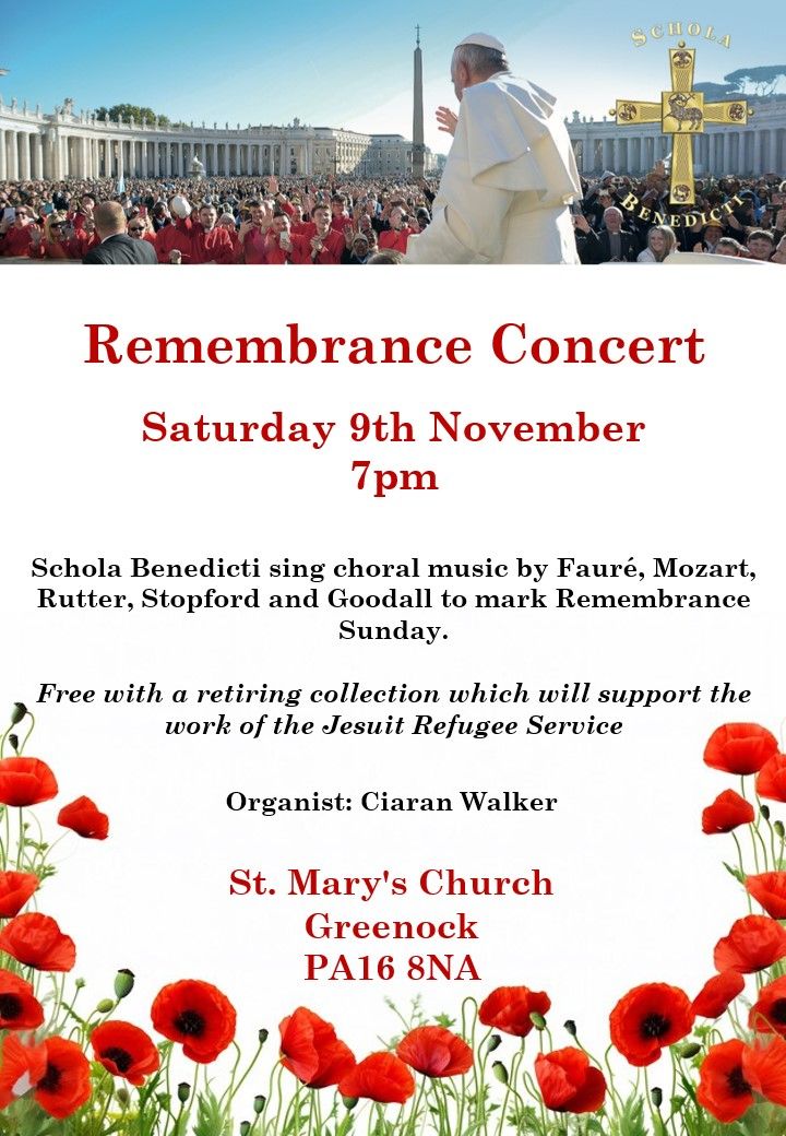 SCHOLA Remembrance Concert