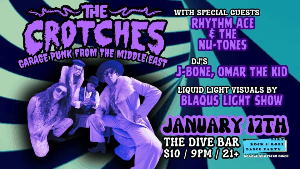 Dirty R&R: The Crotches, Rhythm Ace & The Nu-Tones 1\/17\/2025 @ The Dive Bar