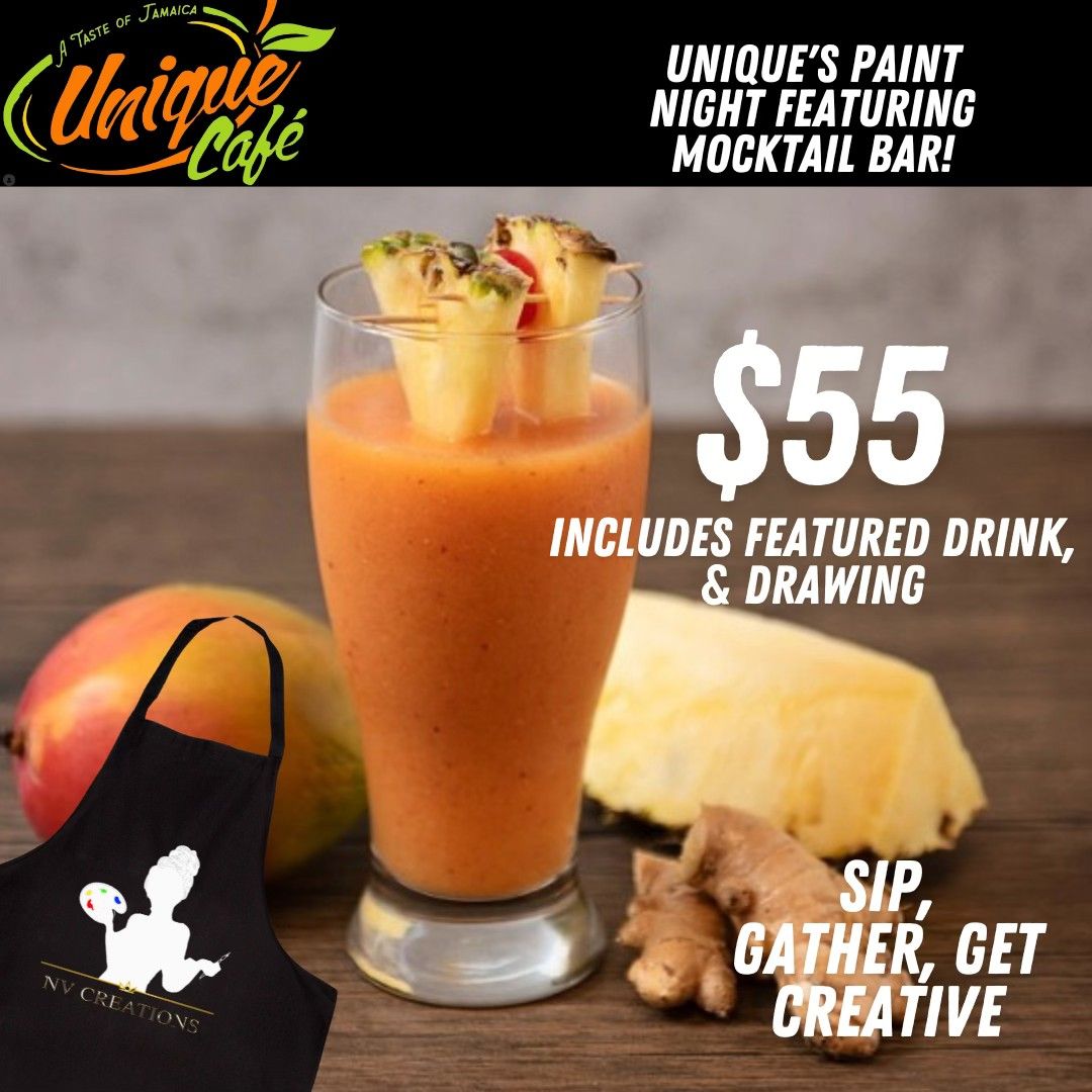 Unique's Paint Night Featuring: Mocktail Bar!