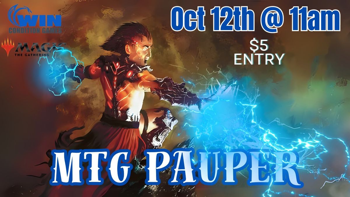 WCG MTG Pauper Tournament! Oct 12th