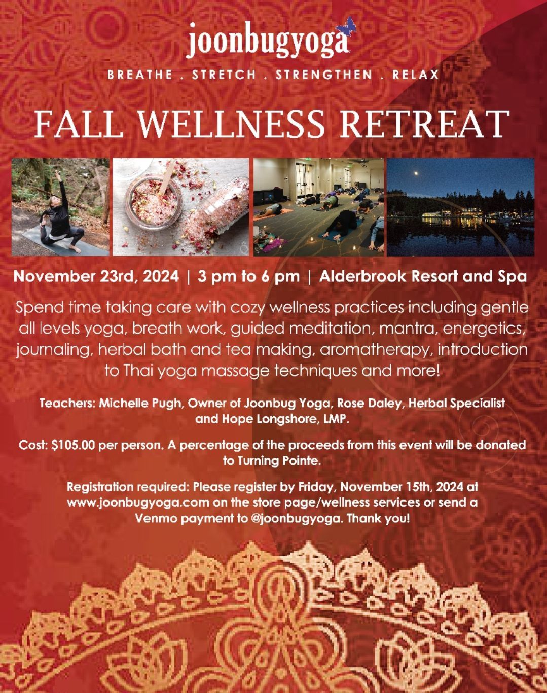 Fall Wellness Retreat at Alderbrook Resort and Spa 